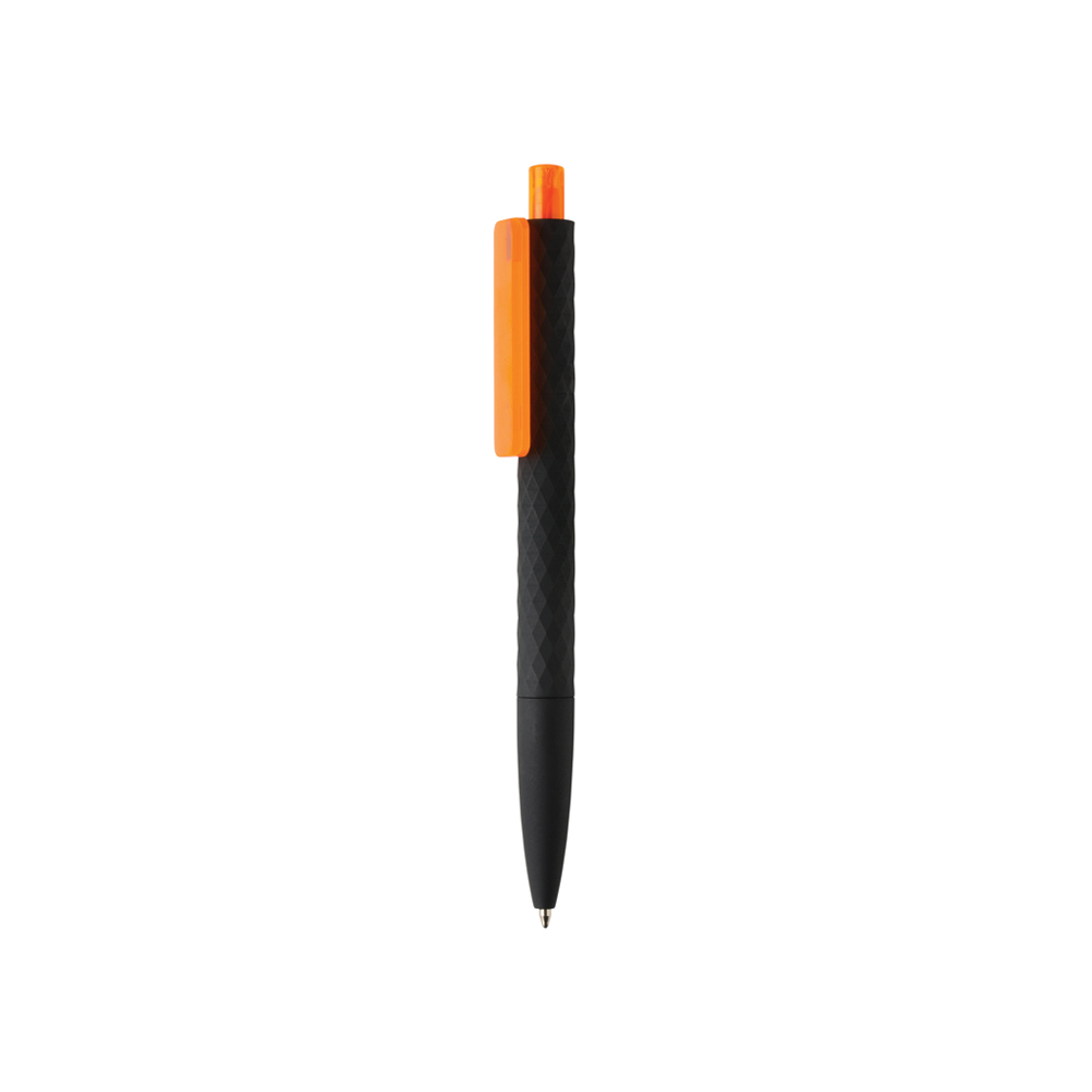 X3 RCS R-ABS smooth touch pen - met logo of onbedrukt bestellen - oranje, zwart (± PMS 165/ ± PMS Black)