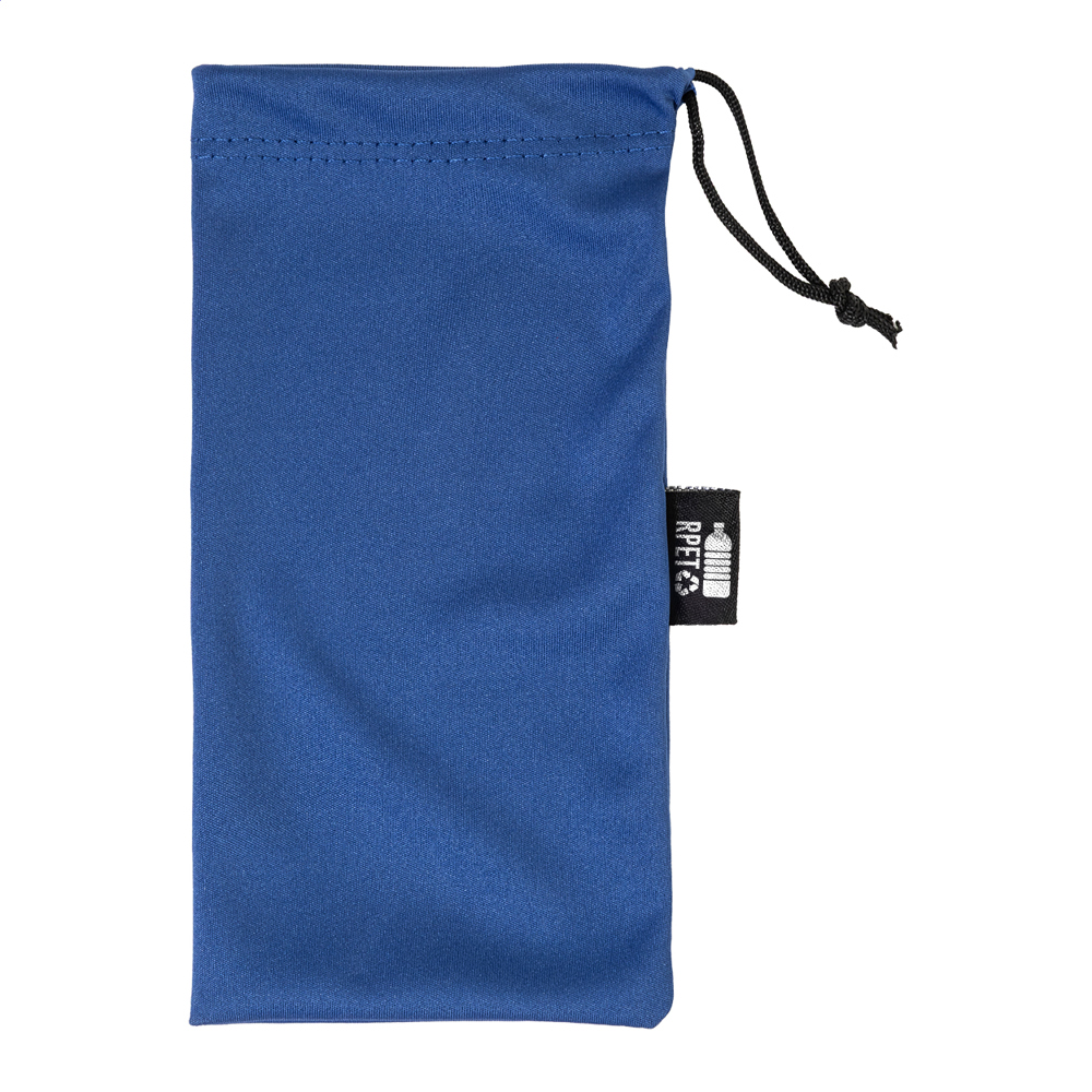 Pousun - RPET zonnebril case - voor bedrijven en relatiegeschenken - blauw