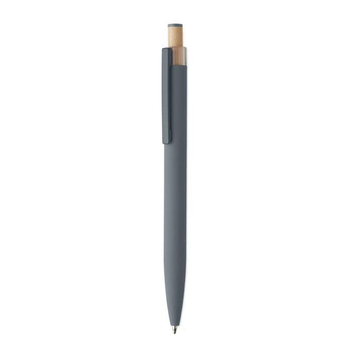 BERGAMO ++ - Gerecyclede aluminium pen - met logo of onbedrukt bestellen - Steengrijs