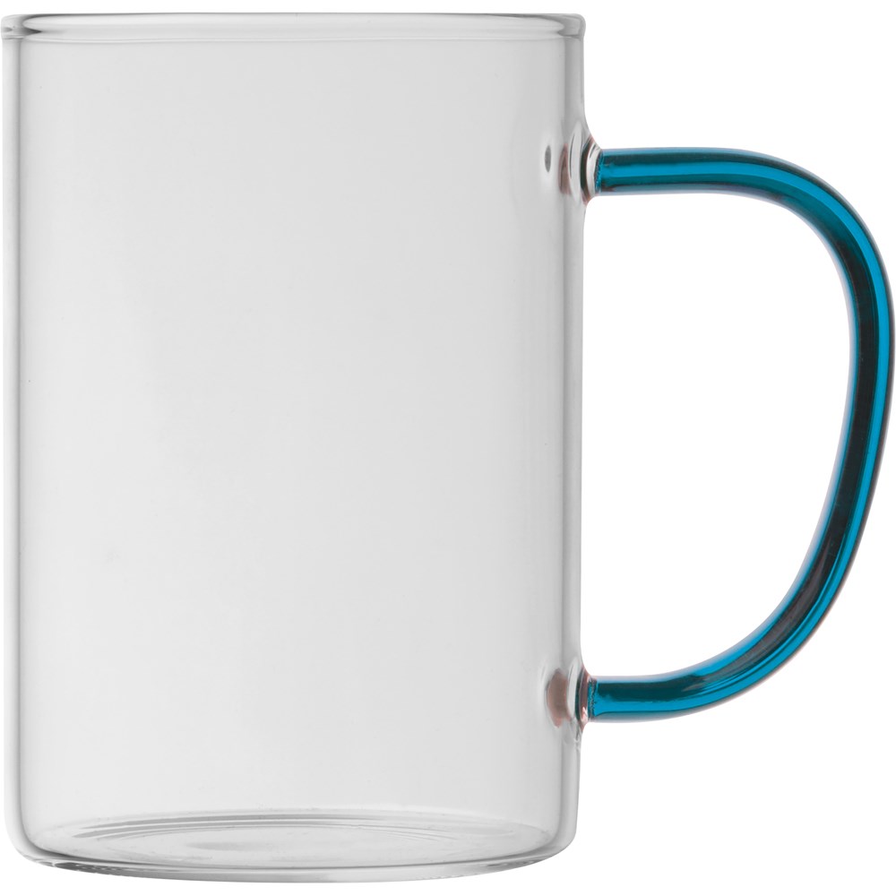 Theeglas met gekleurd oortje