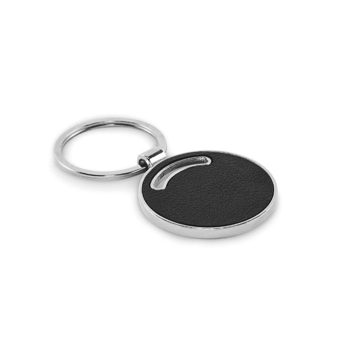 LIRCLE - Ronde sleutelhanger - kopen of bedrukken - zwart
