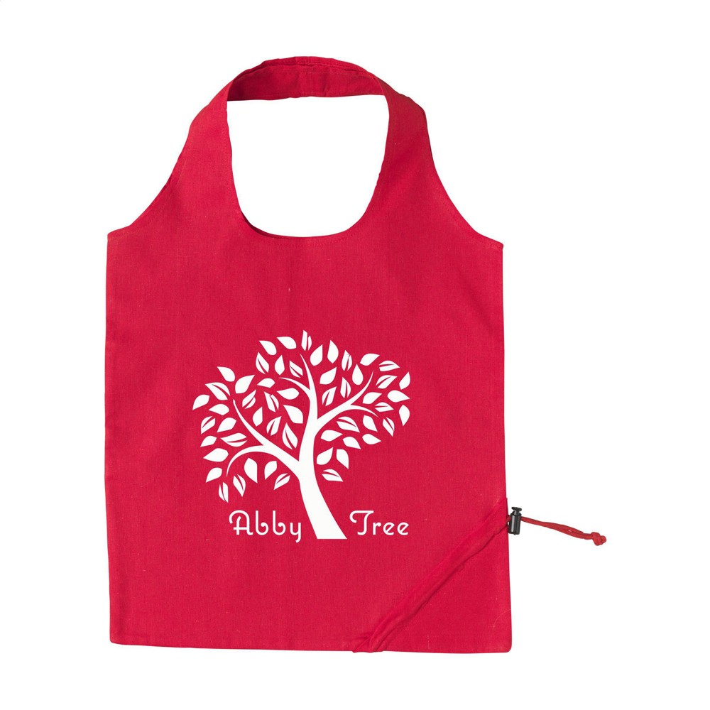 Strawberry Cotton (135 g/m²) opvouwbare tas - rood (± PMS 186)