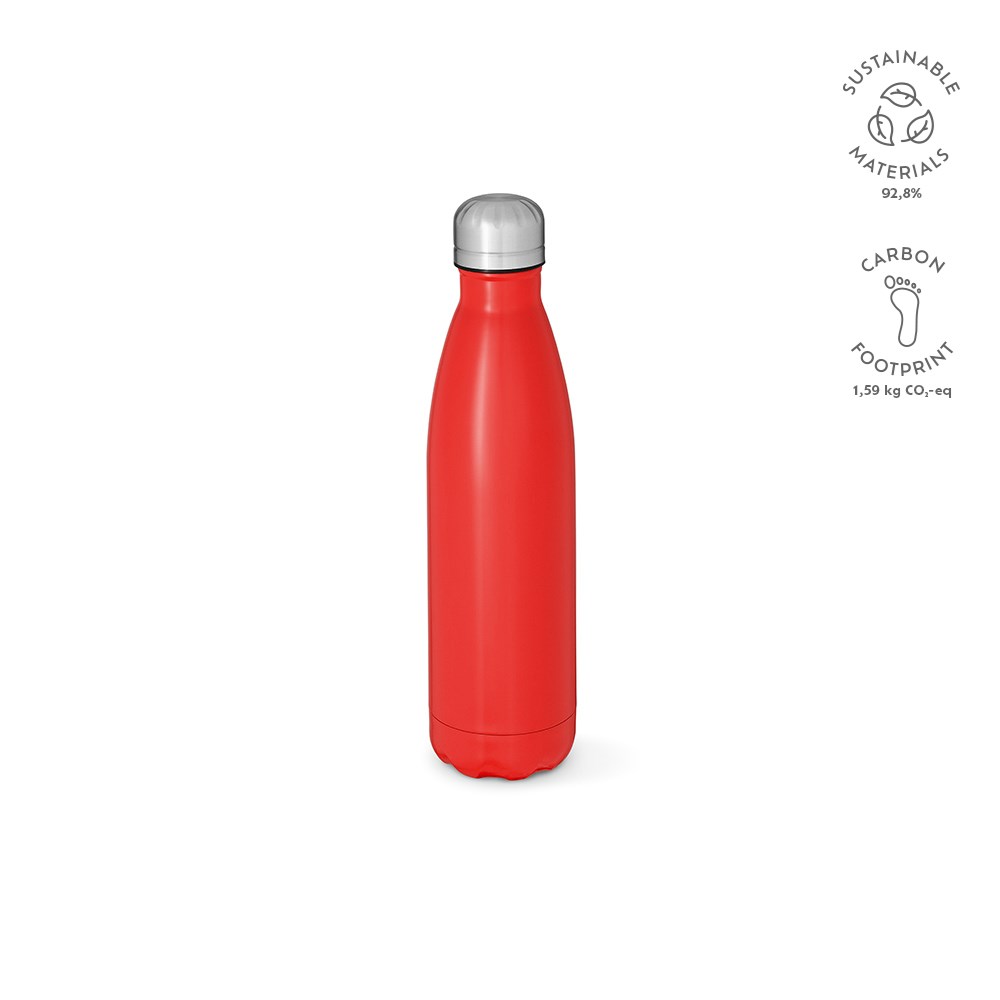 Mississippi 550 fles gerecycled roestvrij staal 535 ml - bedrukt of onbedrukt verkrijgbaar - rood