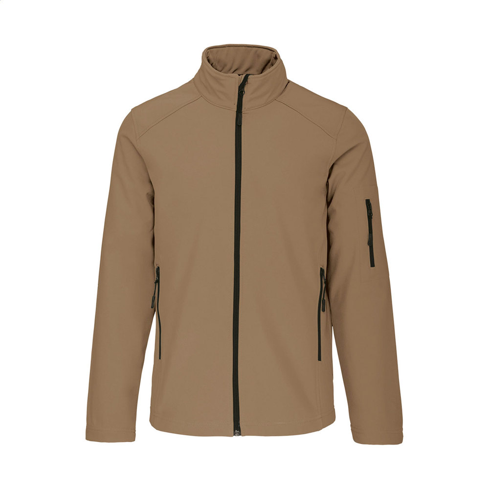 KA401 - 3-laags softshell jas - kopen of bedrukken - Bruin