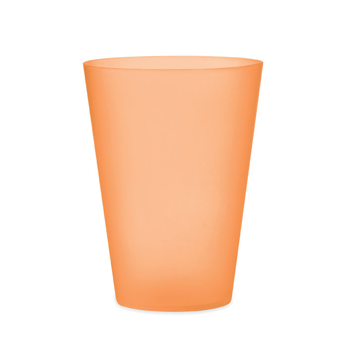 FESTA - Herbruikbare event beker 300ml - kopen of bedrukken - transparant oranje