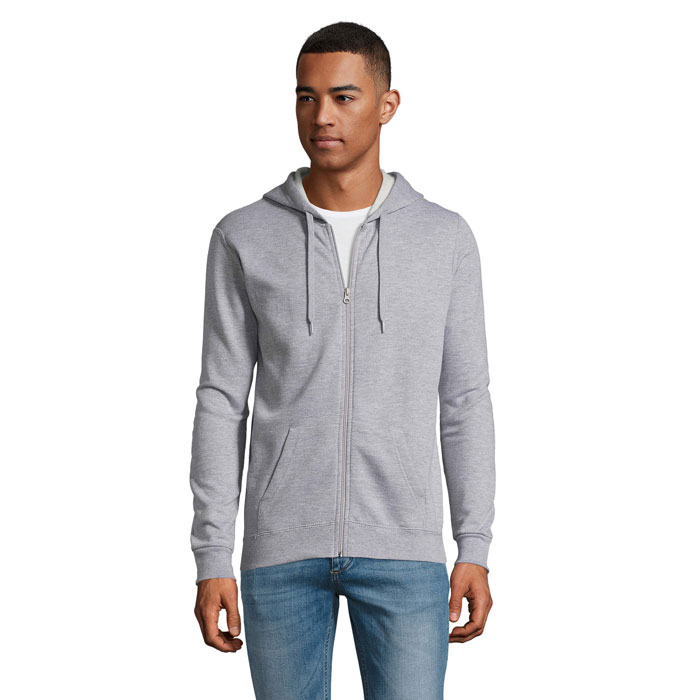 STONE - STONE unisex hoodie 260g - bedrukt of onbedrukt verkrijgbaar - Grijs Gemêleerd 2