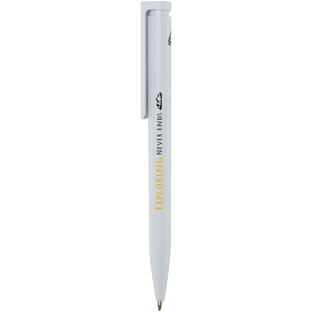 Unix balpen van gerecycled plastic (zwarte inkt)