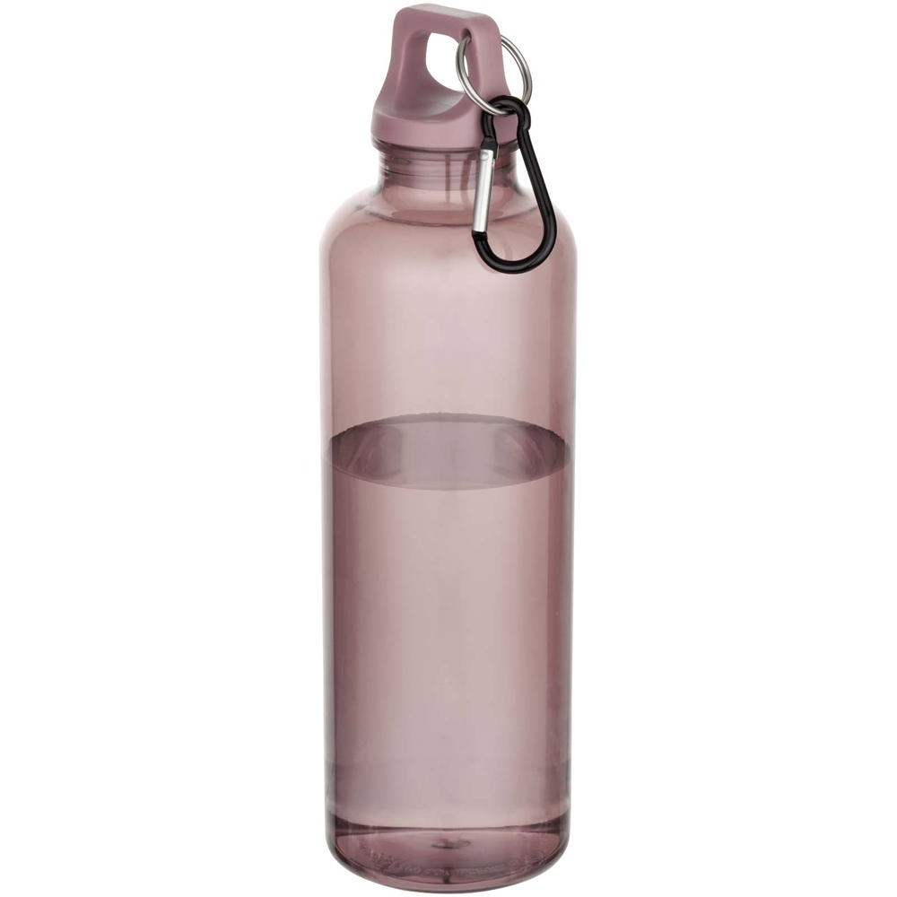 Oregon 750 ml waterfles van RCS-gecertificeerd gerecycled plastic met karabijnhaak - voor bedrijven en - Oudroze