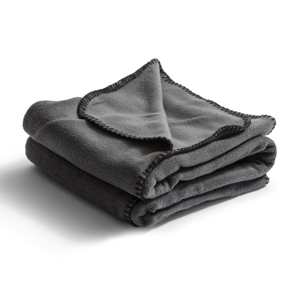 Nightingale fleece deken 130x170 cm - met logo of onbedrukt bestellen - Grijs