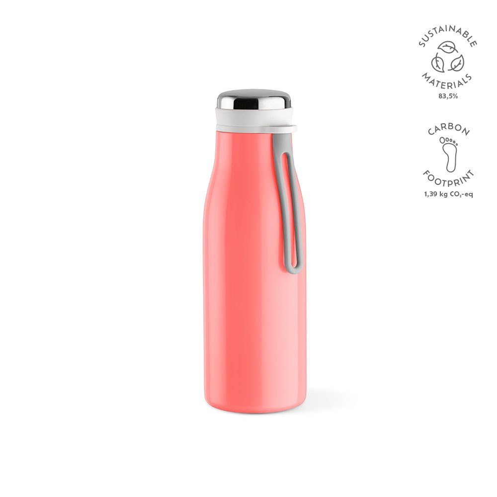Arkansas 350 fles gerecycled roestvrij staal 400 ml - met logo of onbedrukt bestellen - Zalm