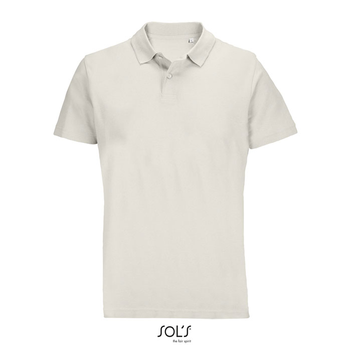 PULSE - PULSE UNISEX POLO - met logo of onbedrukt bestellen - Gebroken Wit