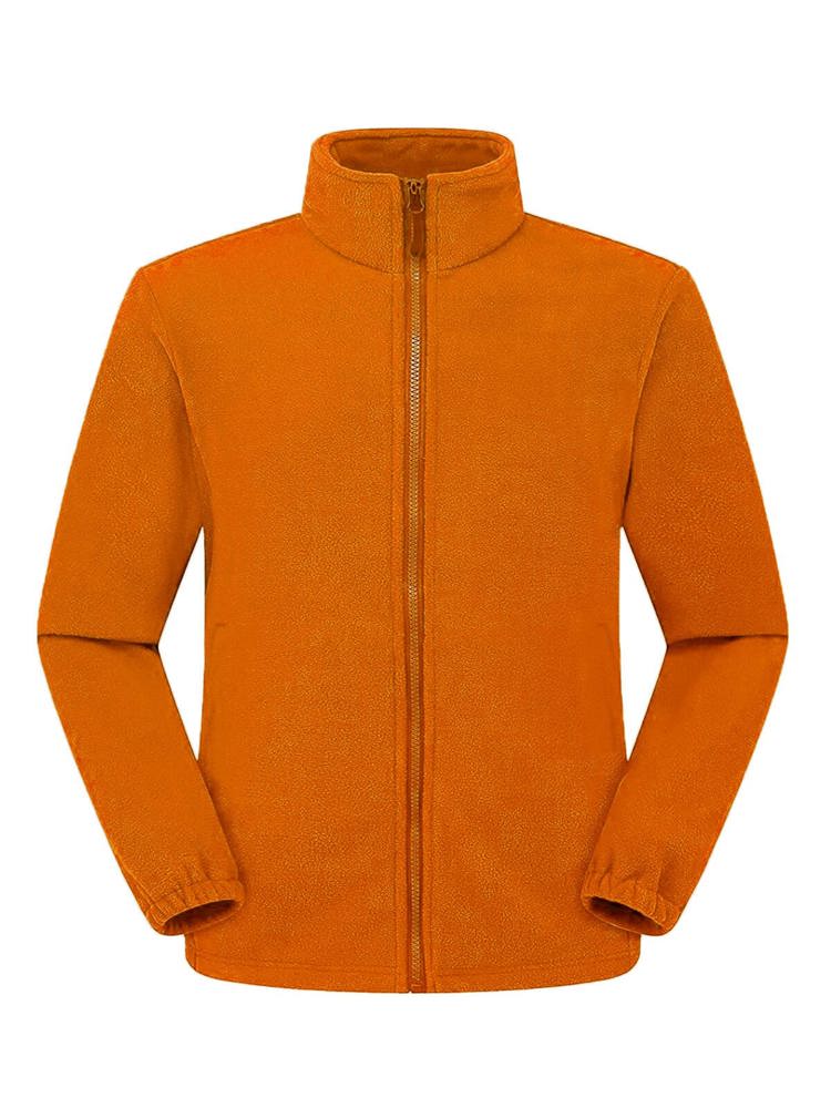 BS Peak full zip fleece sweater, 290 gr/m² - voor bedrijven en relatiegeschenken - Oranje (PMS 1585C)