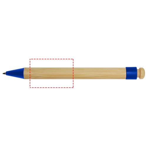 Rattan balpen van bamboe en gerecycled plastic (zwarte inkt)