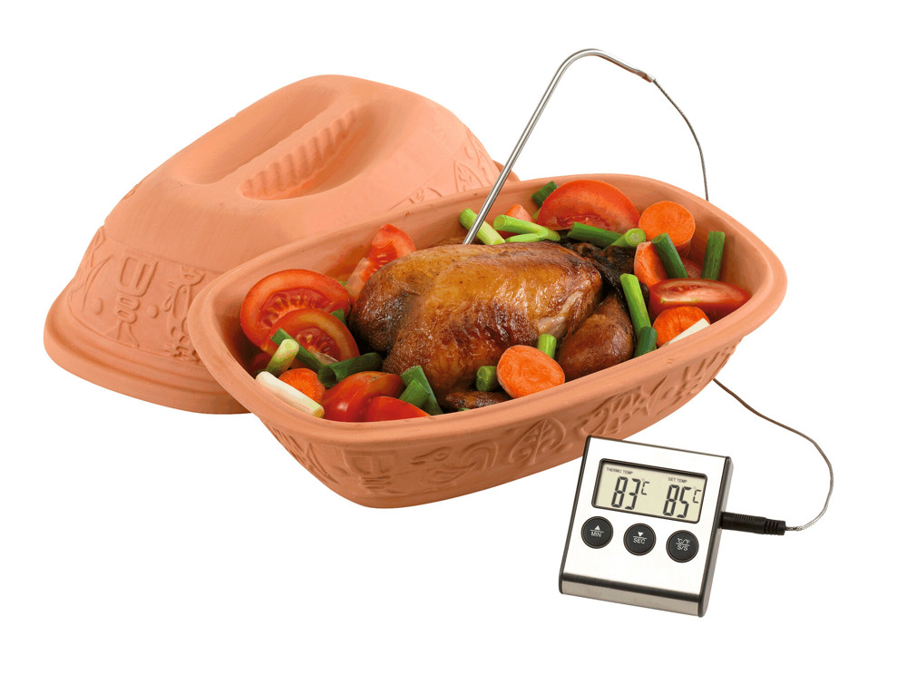 GOURMET - Kookthermometer van RVS met LCD display - met logo of onbedrukt bestellen