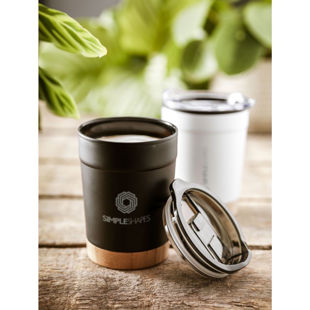 Kobe Bamboo RCS Recycled Steel 350 ml koffiebeker