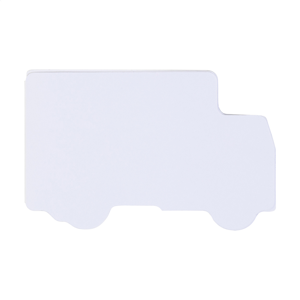 CreaStick Truck - custon made sticky notitieblok - voor bedrijven en relatiegeschenken