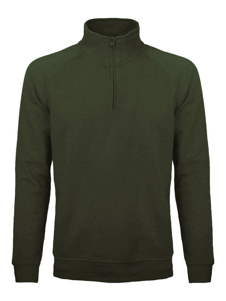 BS Sirio half zip sweater, 280 gr/m² - kopen of bedrukken - Olijfgroen (PMS 418C)