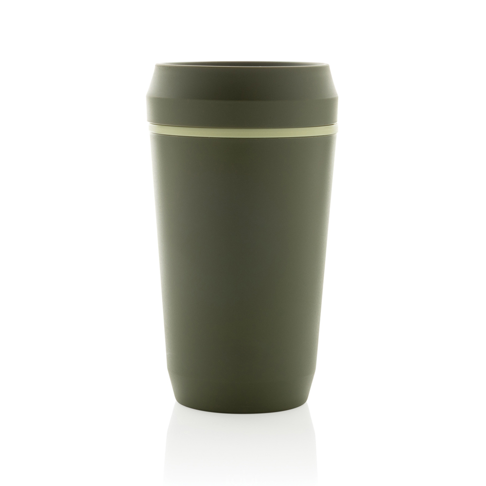 Topl Recycled Plastic To Go beker gepatenteerd 360 Lid 354ml