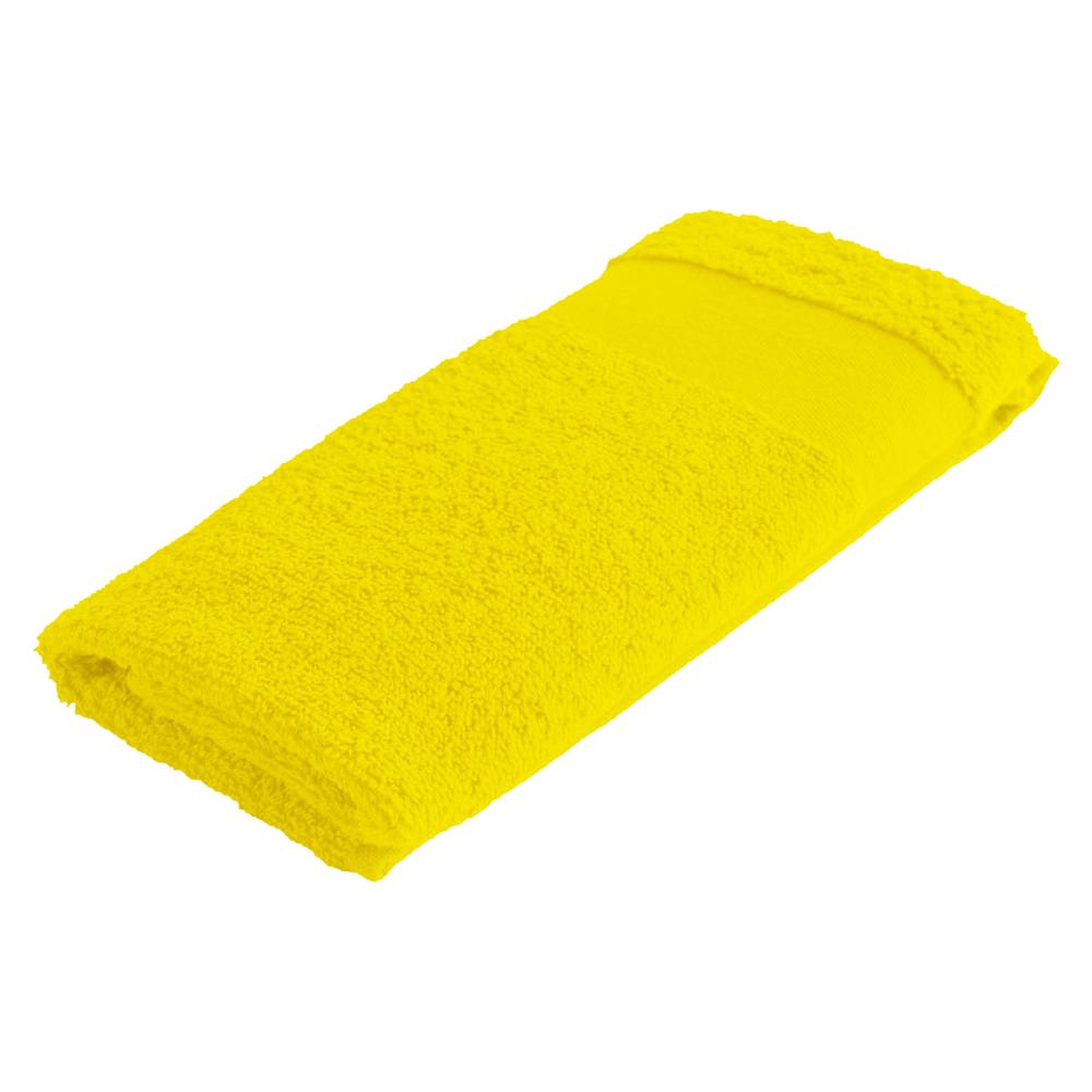 Sophie Muval gastendoek 50x30 cm, 450 gr/m² - voor bedrijven en relatiegeschenken - Geel (PMS 101c) / Geel