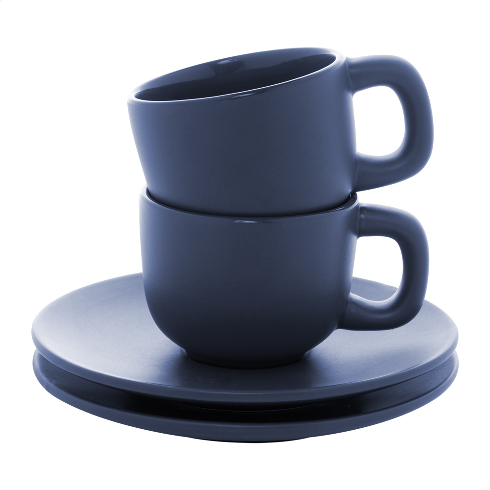 Caturra - Espresso kopje set - kopen of bedrukken - donker blauw