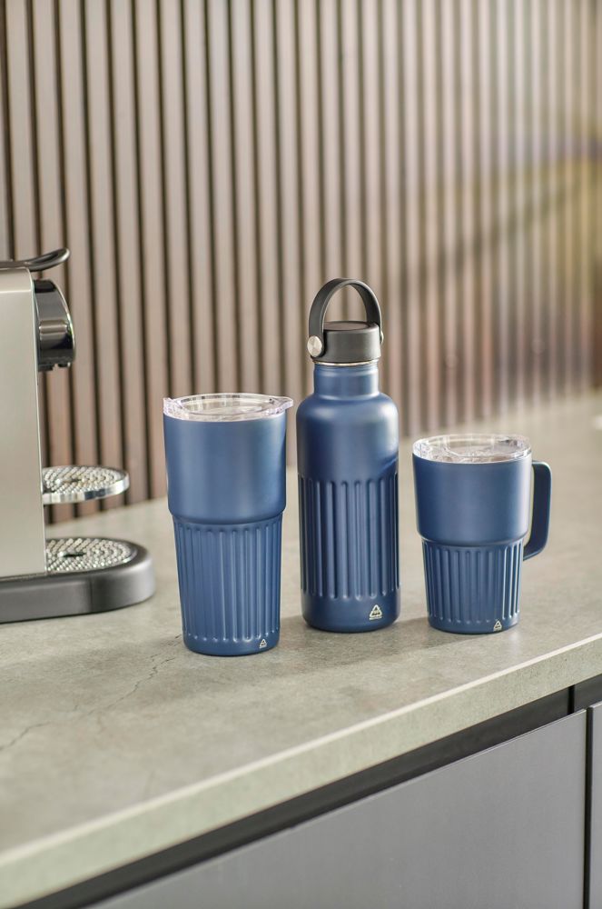 Gerecyclede roestvrijstalen dubbelwandige drinkfles (500 ml) Lior