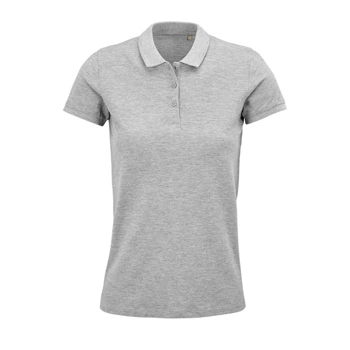 PLANET WOMEN - PLANET DAMES Polo 170g - met logo of onbedrukt bestellen - Grijs Gemêleerd 2