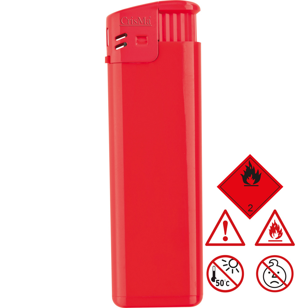 Navulbare elektronische aansteker - met logo of onbedrukt bestellen - Rood