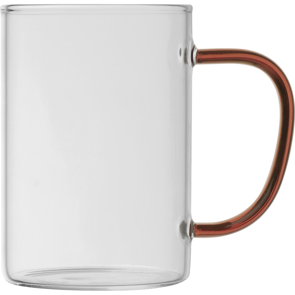 Theeglas met gekleurd oortje