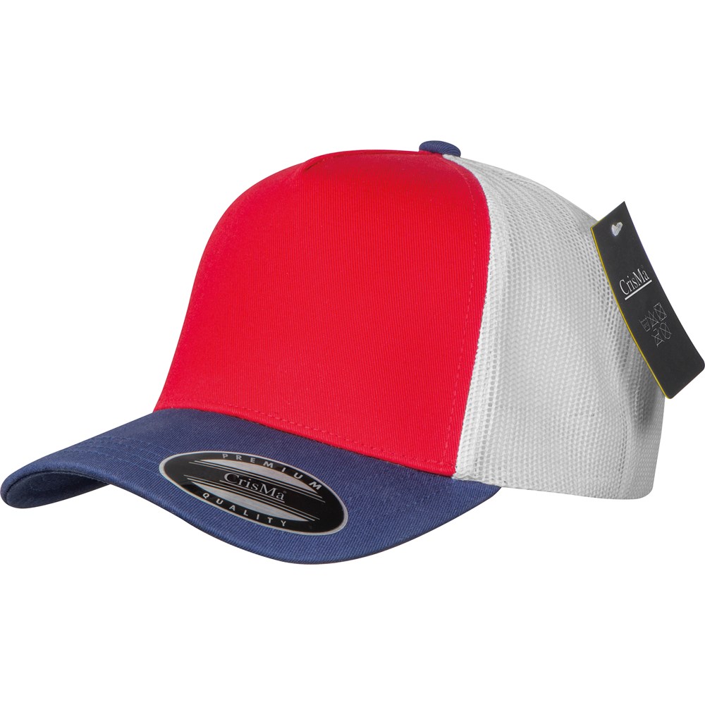 Crisma cap met meshinzet - kopen of bedrukken - rood