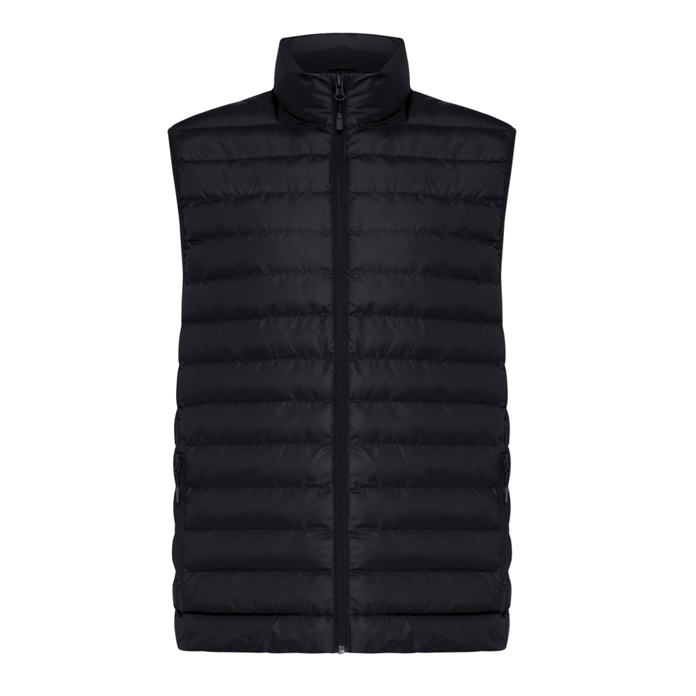 IQONIQ Meru heren gerecycled polyester bodywarmer - met logo of onbedrukt bestellen