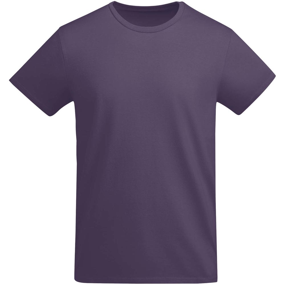 Breda biologisch katoenen herenshirt met korte mouwen - voor bedrijven en relatiegeschenken - Lila