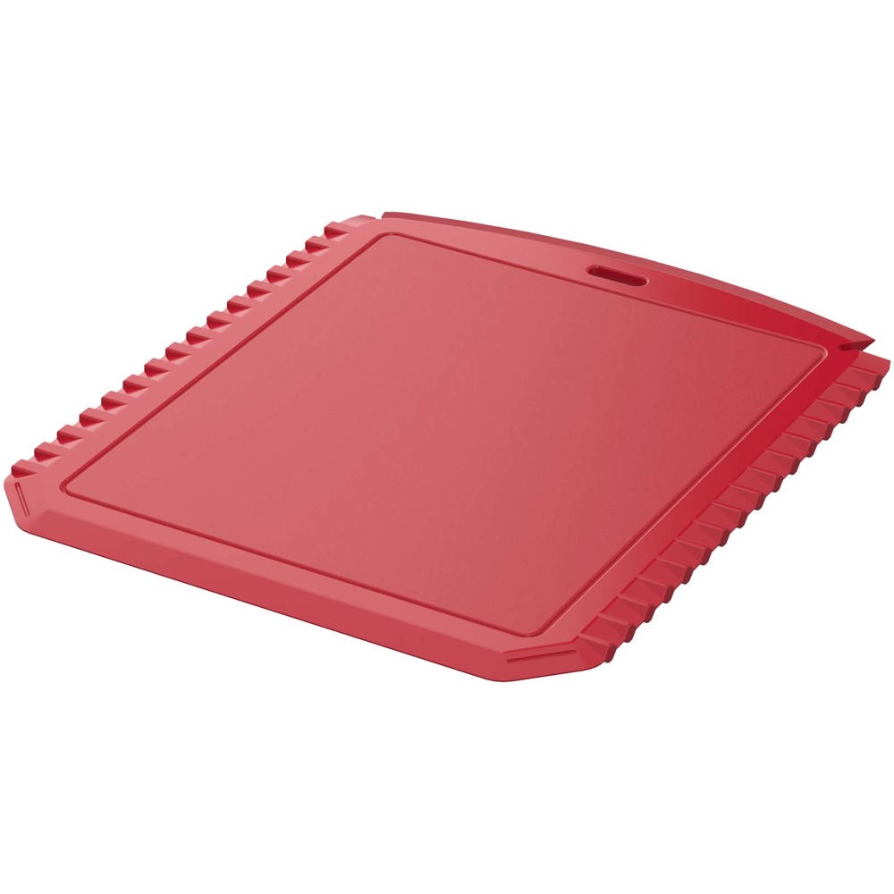 Thrym rechthoekige ijskrabber van gerecycled plastic - met logo of onbedrukt bestellen - Rood