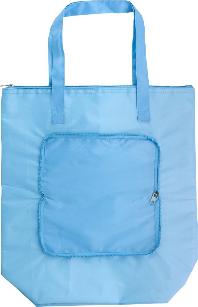 Polyester opvouwbare koeltas Hal - voor bedrijven en relatiegeschenken - Lichtblauw
