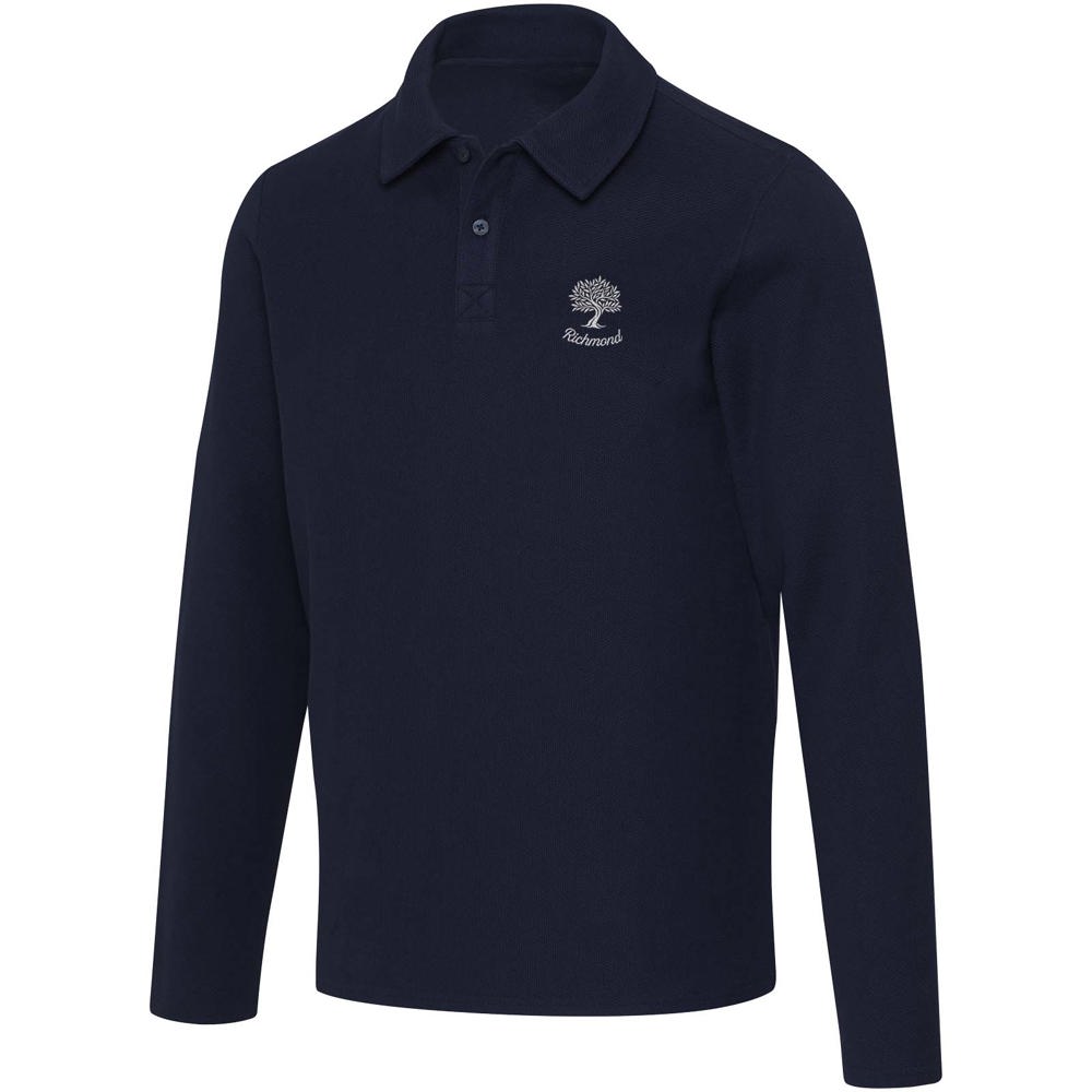 Apollo 245 g/m² uniseks poloshirt met lange mouwen