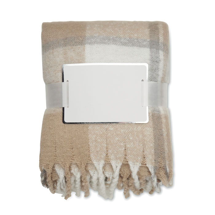 QUET - Geruite mohair deken