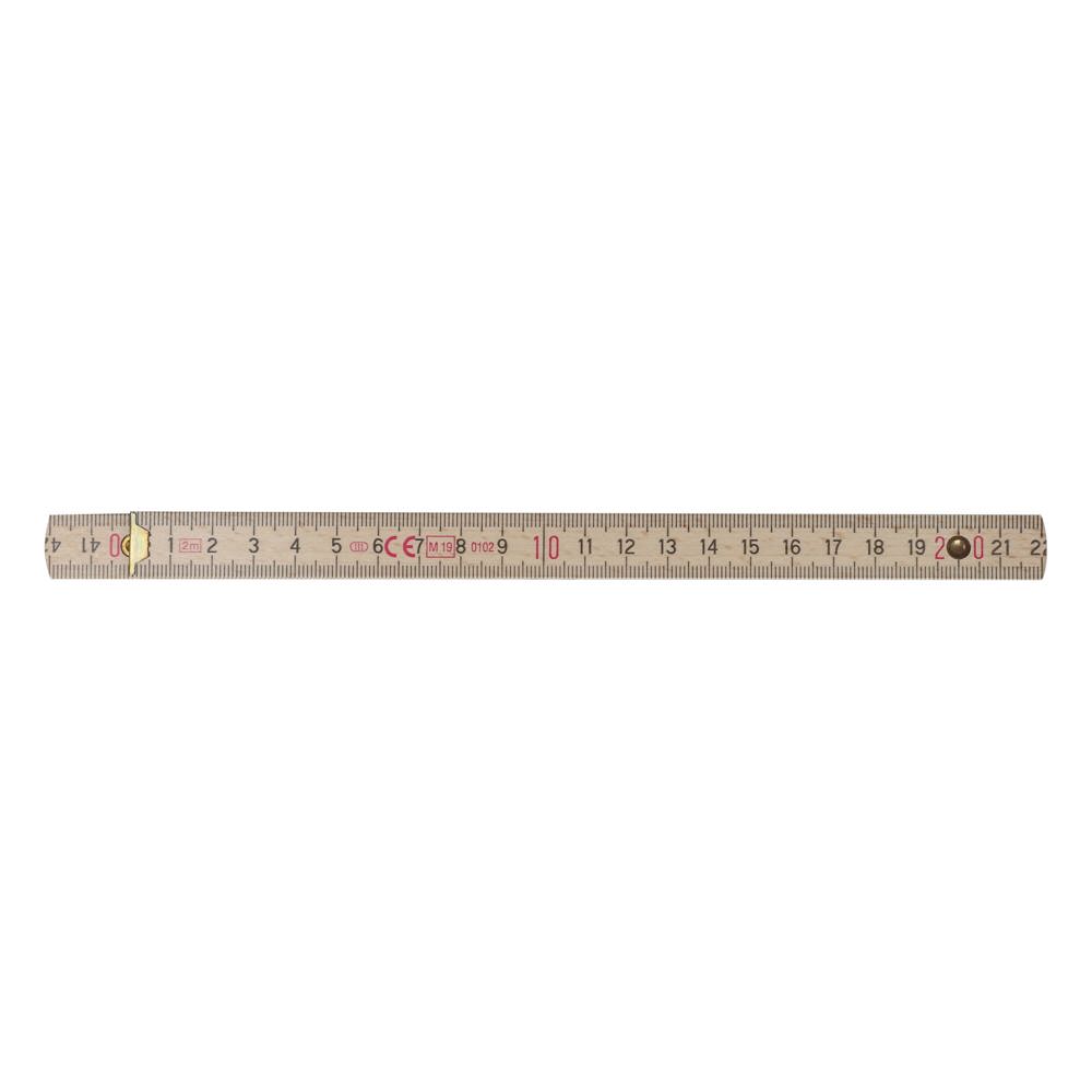 Duimstok hout 2m premium natuurlijk