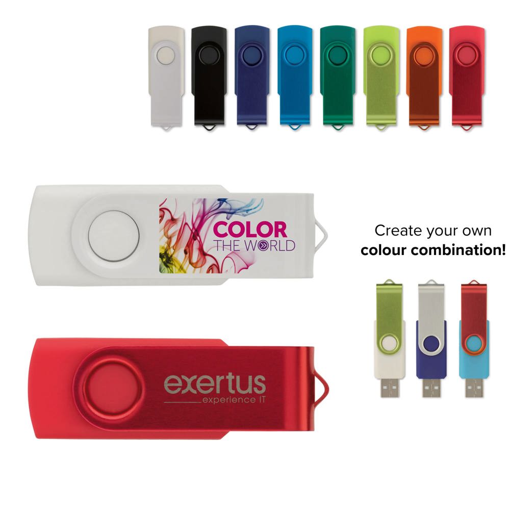 USB stick 2.0 Twister 16GB - kopen of bedrukken