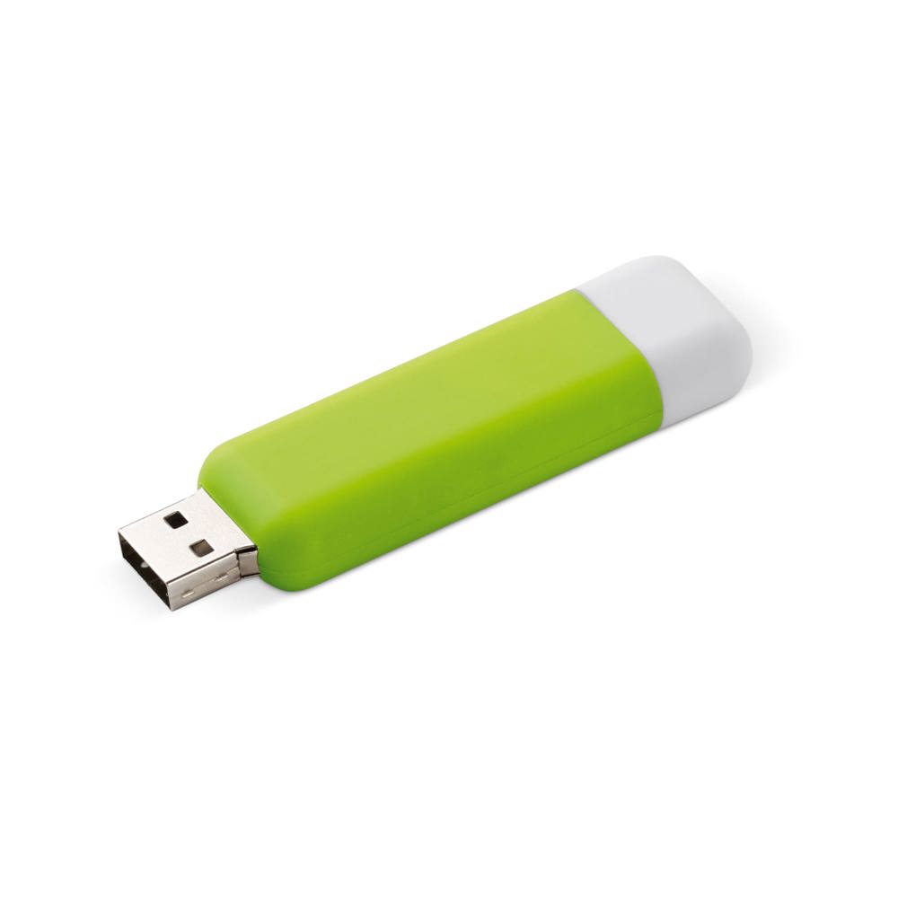 Modular USB stick 8GB - bedrukt of onbedrukt verkrijgbaar - Lichtgroen / Wit