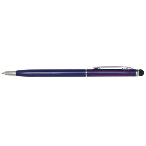 Ore aluminium balpen met stylus (blauwe inkt)