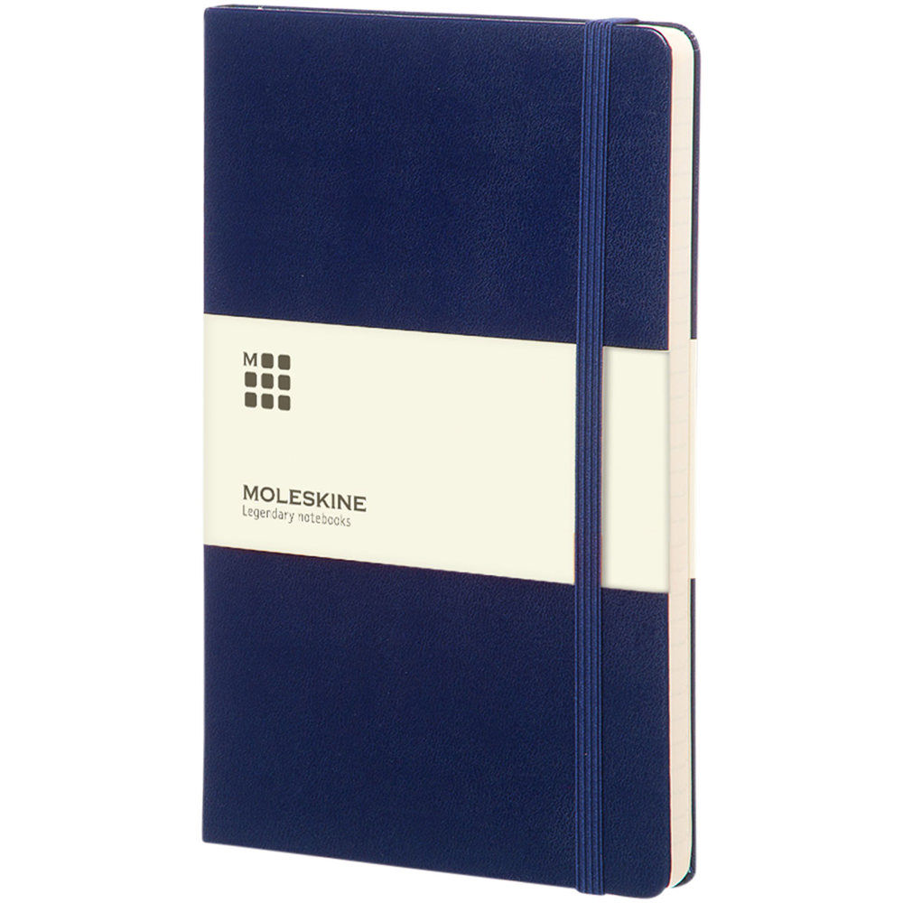 Moleskine Classic L hardcover notitieboek - gelinieerd - kopen of bedrukken - Pruisisch blauw