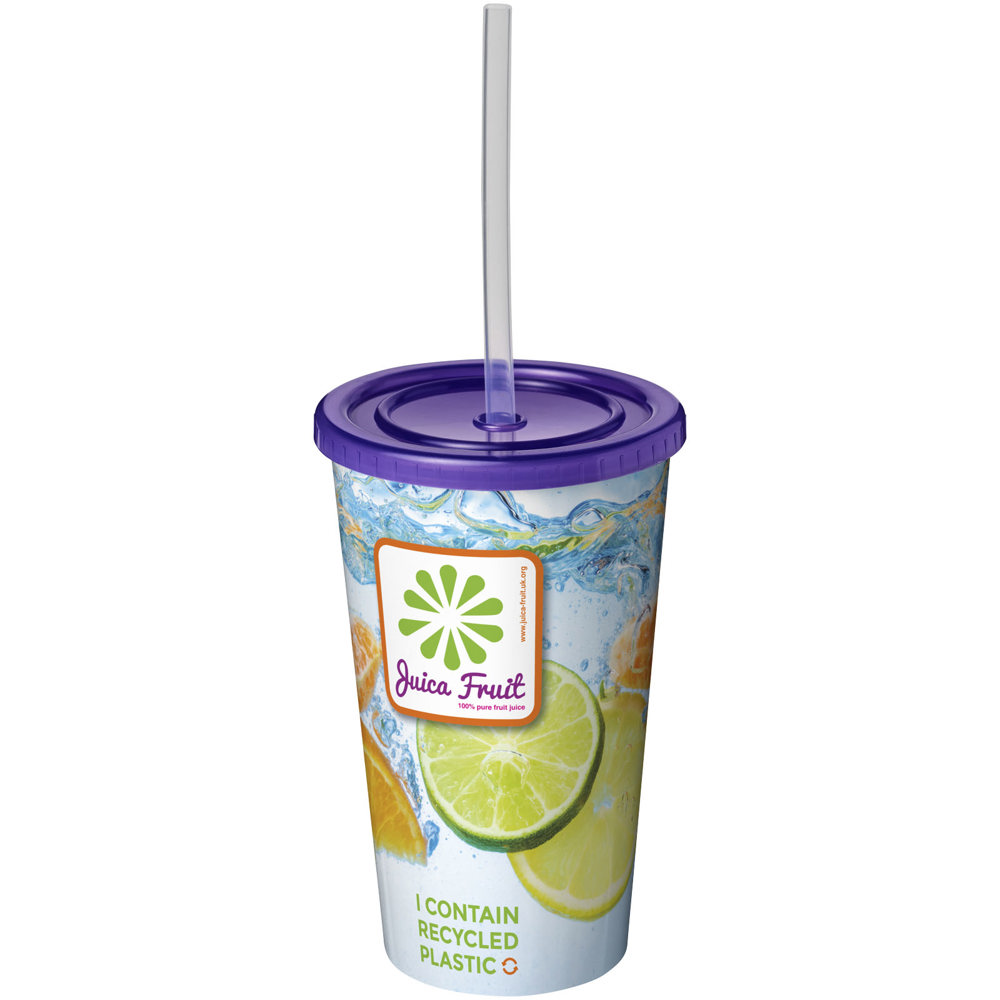 Brite Americano® 350 ml dubbelwandige beker - voor bedrijven en relatiegeschenken - Paars