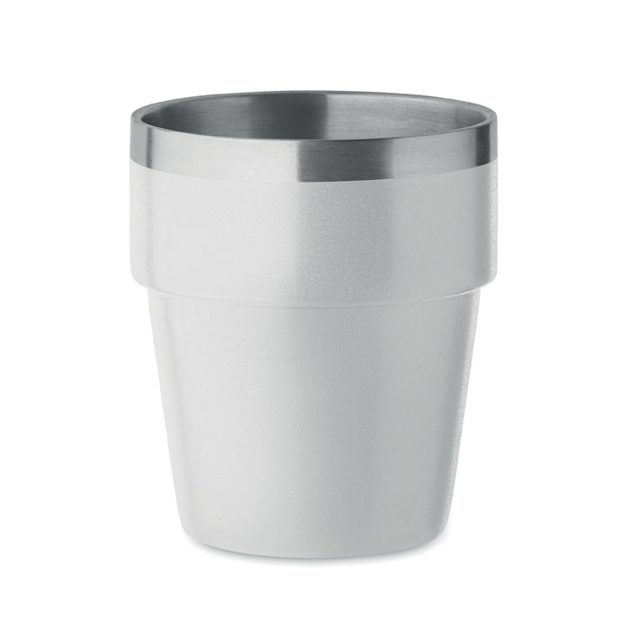 ACERITO - Dubbelwandige beker 250ml - kopen of bedrukken - Wit