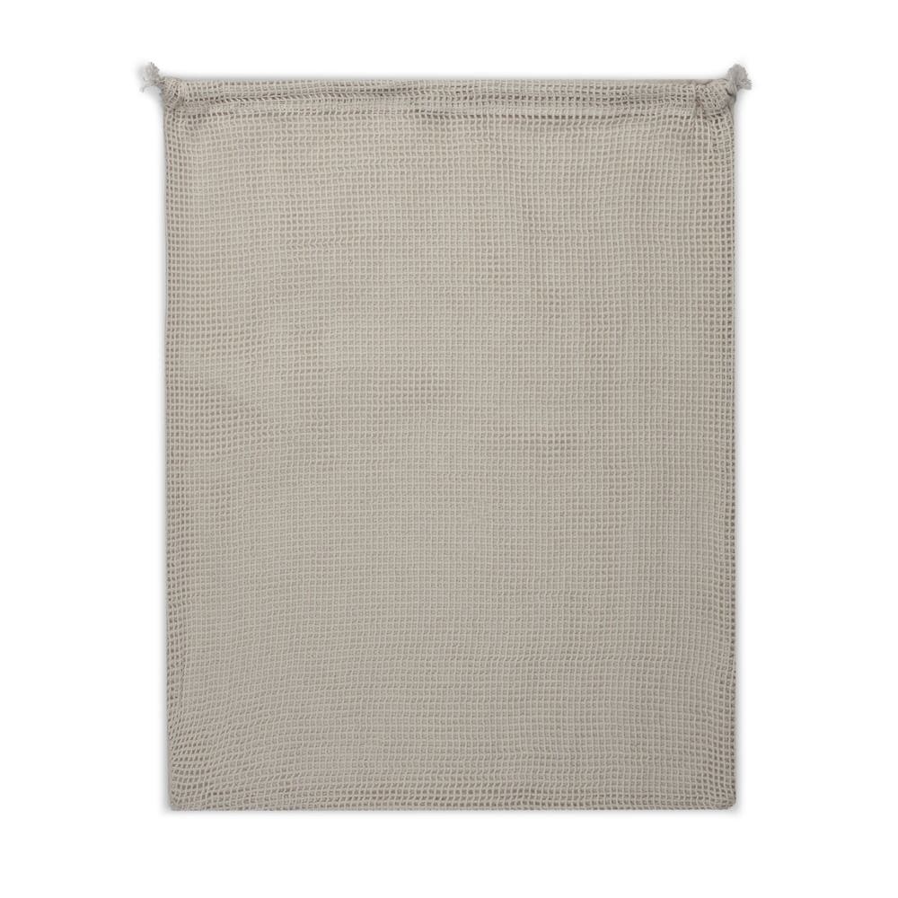 Herbruikbaar groente &amp; fruit zakje OEKO-TEX® katoen ecru 40x45cm