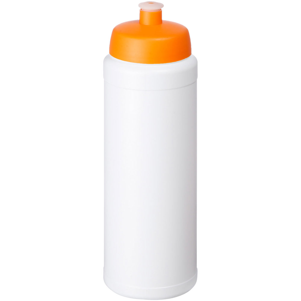 Baseline® Plus 750 ml drinkfles met sportdeksel - kopen of bedrukken - Wit, Oranje