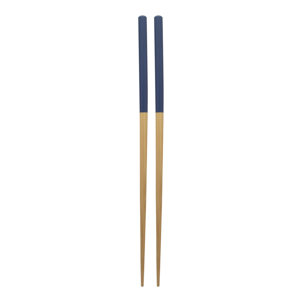 Sinicus - bamboe eetstokjes - bedrukt of onbedrukt verkrijgbaar - blauw/natuurlijk