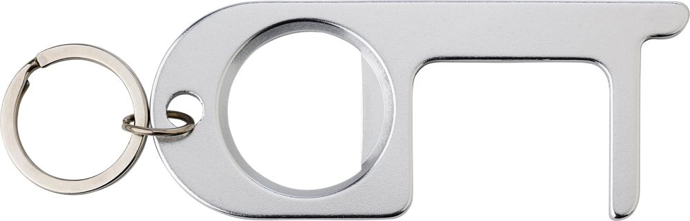 Aluminium deuropener Jada - kopen of bedrukken - Zilver