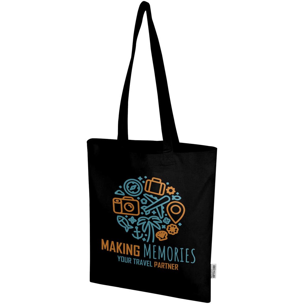 Madras Blend draagtas van 140 g/m² GRS gerecycled katoen 7 l