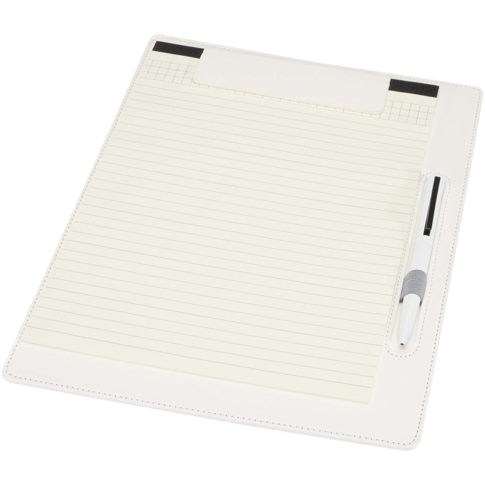 Clast A4 klembord met magnetische sluiting en RCS gerecyclede balpen (zwarte inkt) - voor bedrijven en - Wit