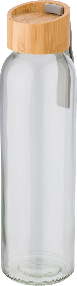 Glazen drinkfles (500 ml) Marc - voor bedrijven en relatiegeschenken - Bruin