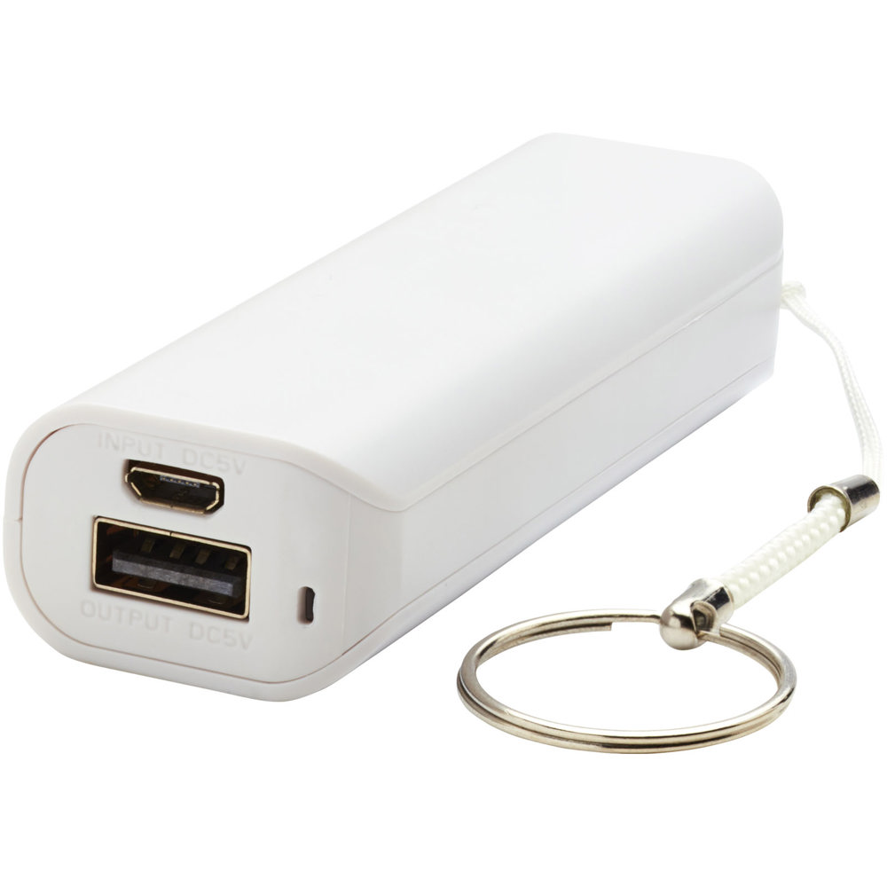 Span powerbank 1200 mAh - met logo of onbedrukt bestellen - Wit